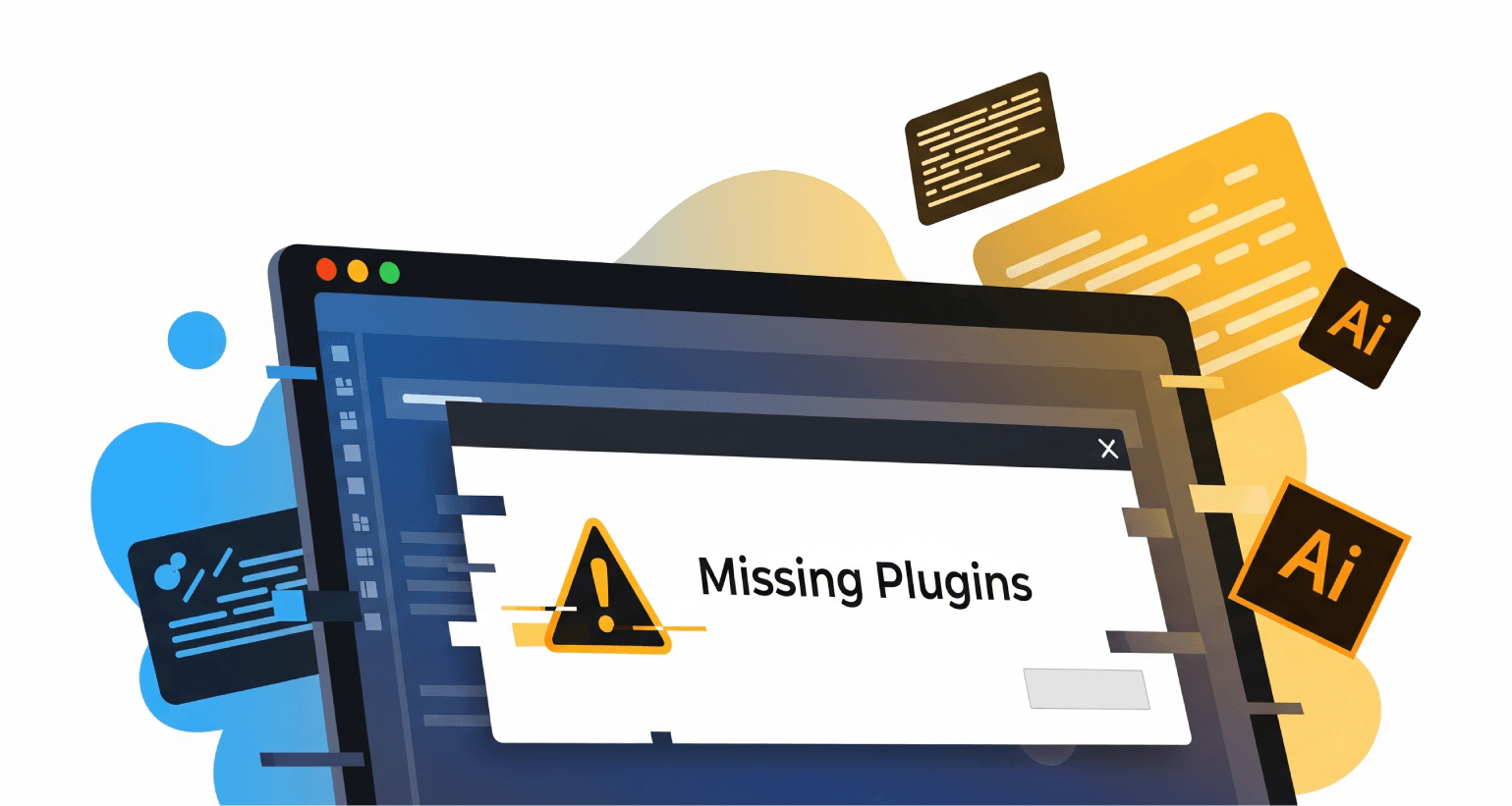 Illustrator 外掛效果(fx):未安裝外掛時的顯示與處理方式